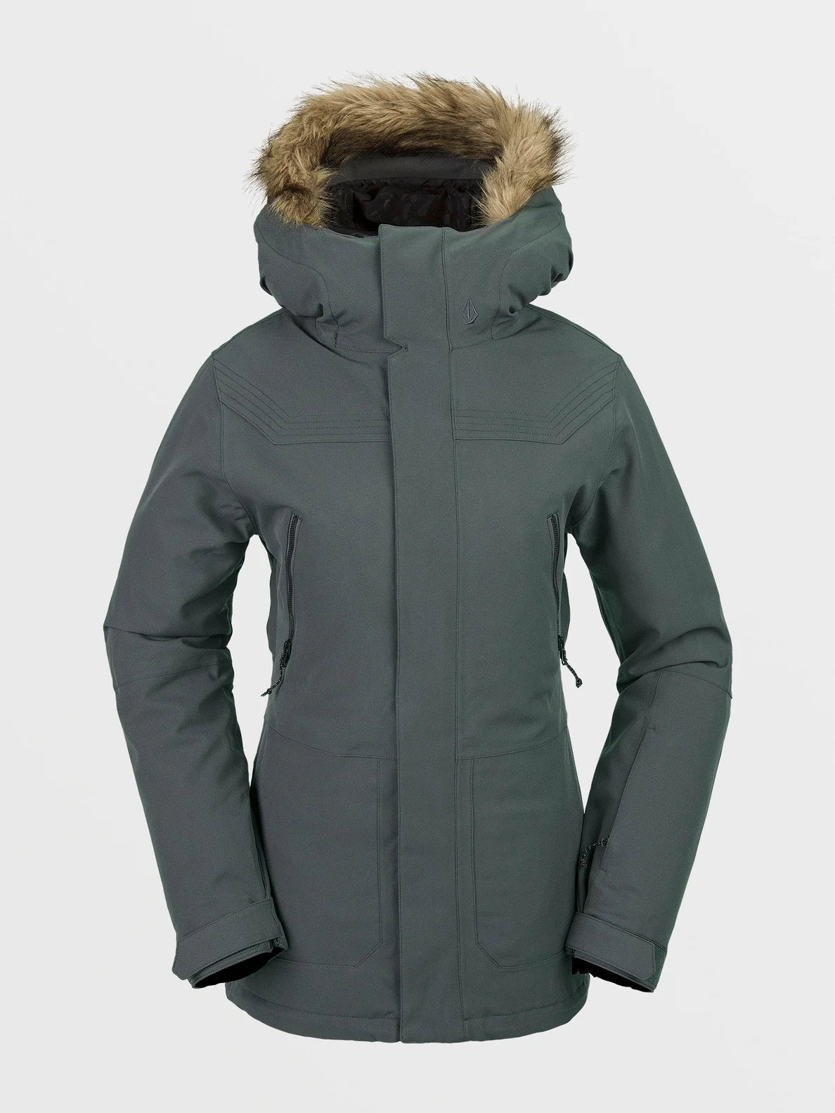 Jaqueta de snowboard feminina Shadow Insulated da Volcom - Eucalyptus