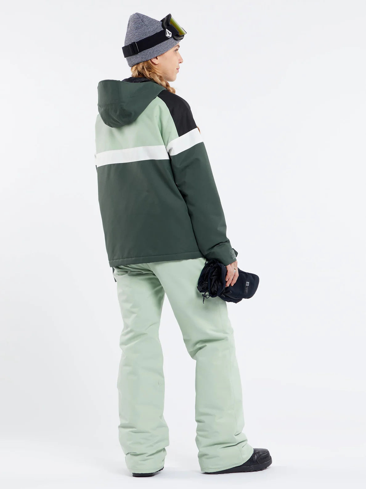 Veste de snowboard isolée pour femmes Volcom Lindy - Eucalyptus