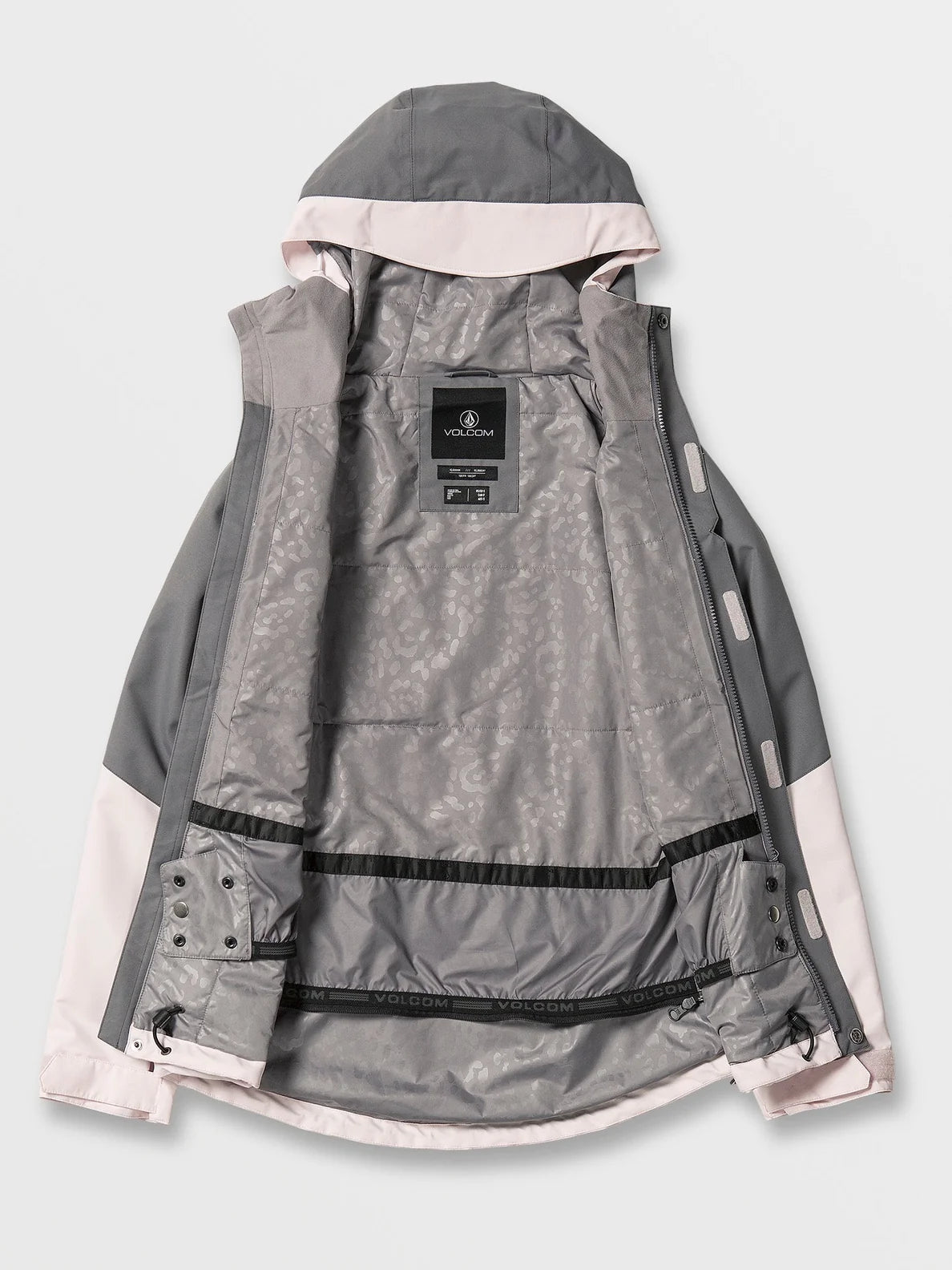 Giacca da snowboard da donna isolata Volcom Bolt - Calcite