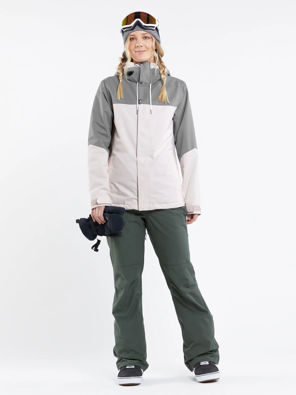 Giacca da snowboard da donna isolata Volcom Bolt - Calcite | Collezione_Zalando | Giacche da snowboard da donna | Negozio di snowboard | Negozio Volcom | Nuovi prodotti | Prodotti più recenti | Prodotti più venduti | surfdevils.com