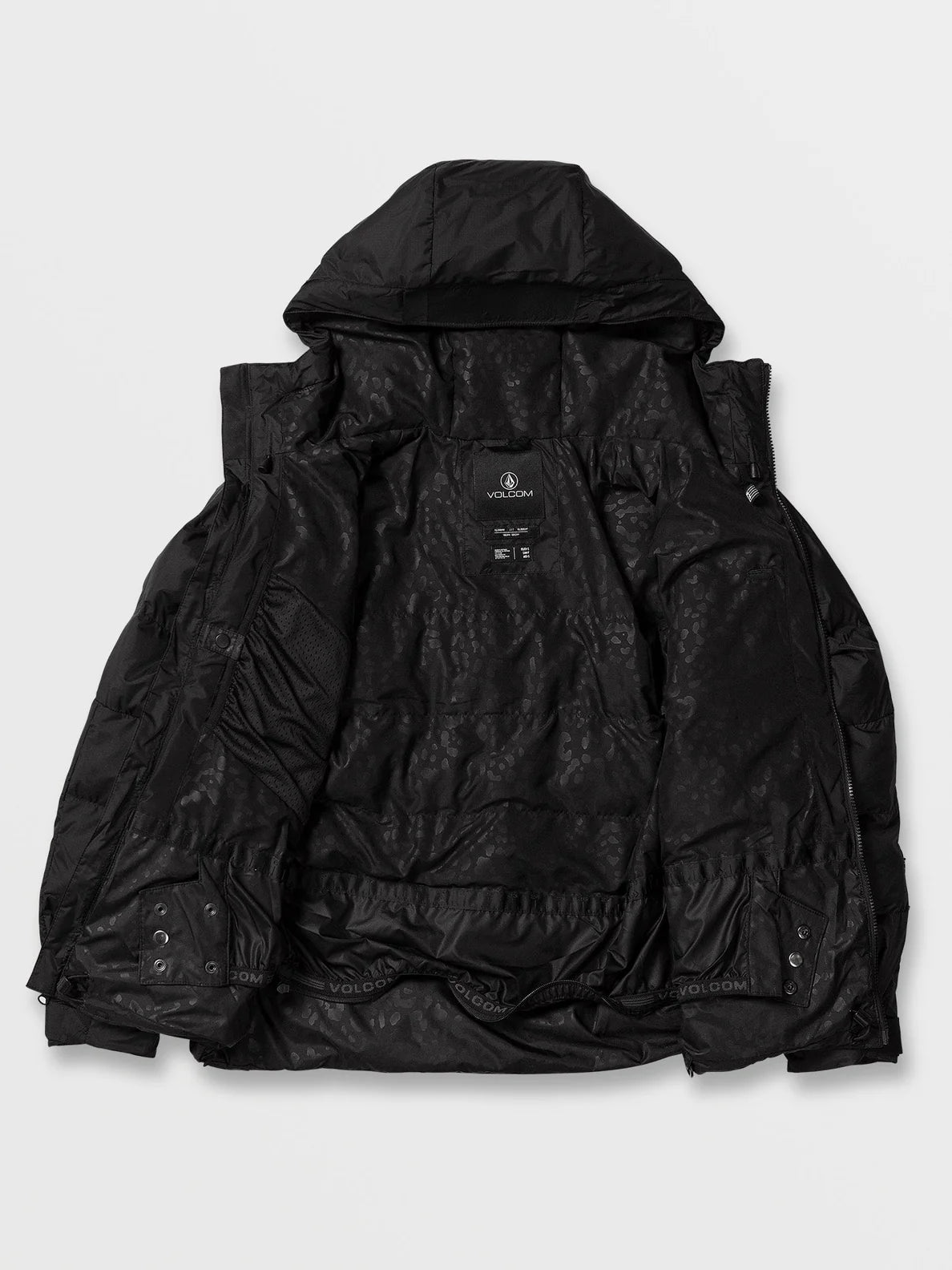 Jaqueta de snowboard feminina Volcom Puffleup - Preto