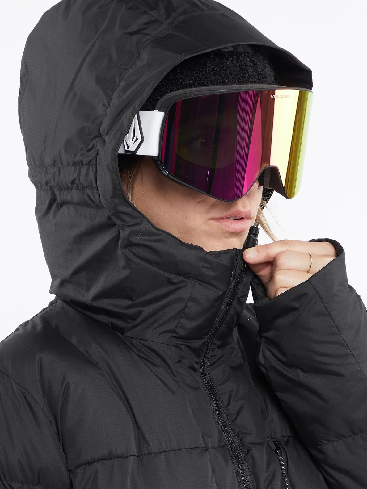 Jaqueta de snowboard feminina Volcom Puffleup - Preto | Novos produtos | Produtos mais recentes | Produtos mais vendidos | Produtos mais vendidos | surfdevils.com