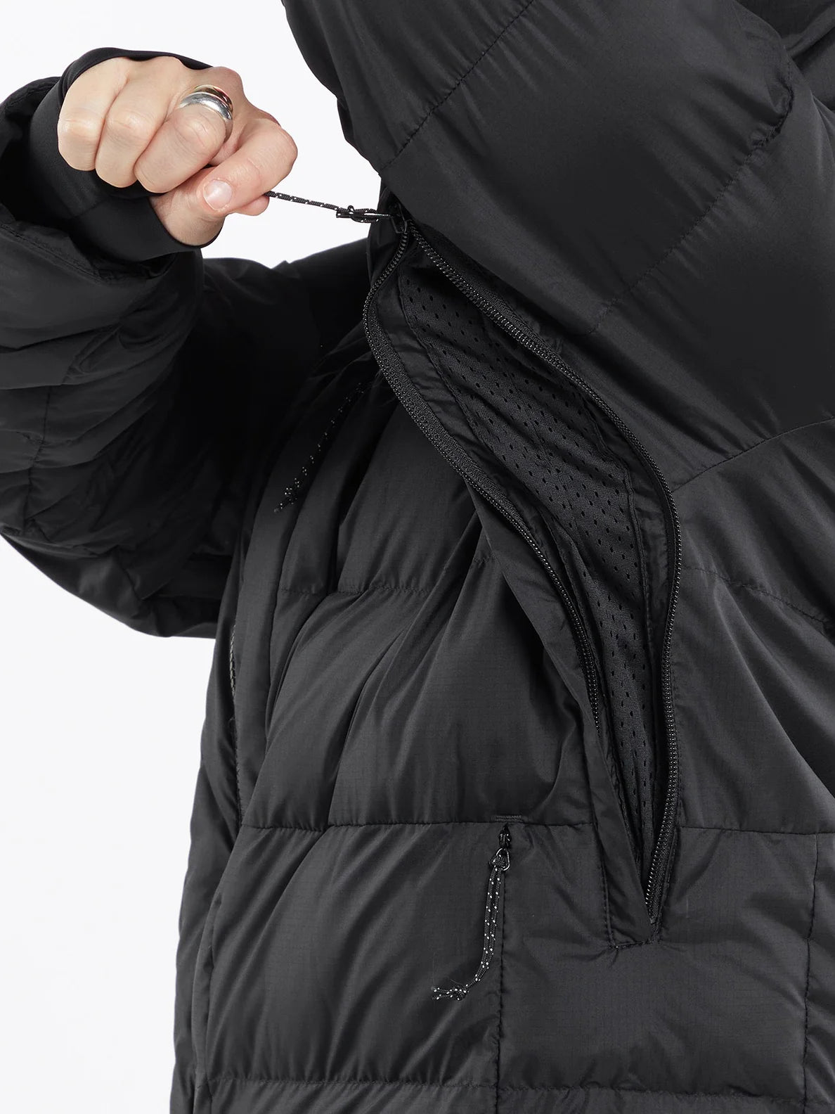 Volcom Puffleup Damen Snowboardjacke – Schwarz