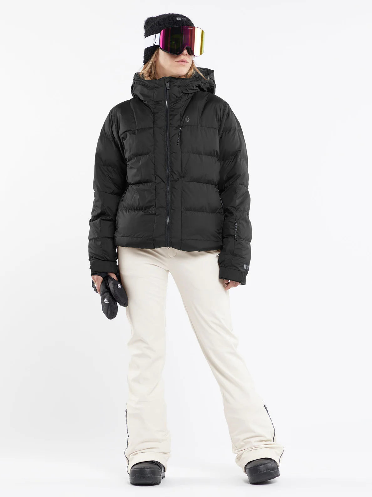 Jaqueta de snowboard feminina Volcom Puffleup - Preto | Collection_Zalando | Snowboard Shop | Volcom Shop | Women's snowboard jackets | surfdevils.com