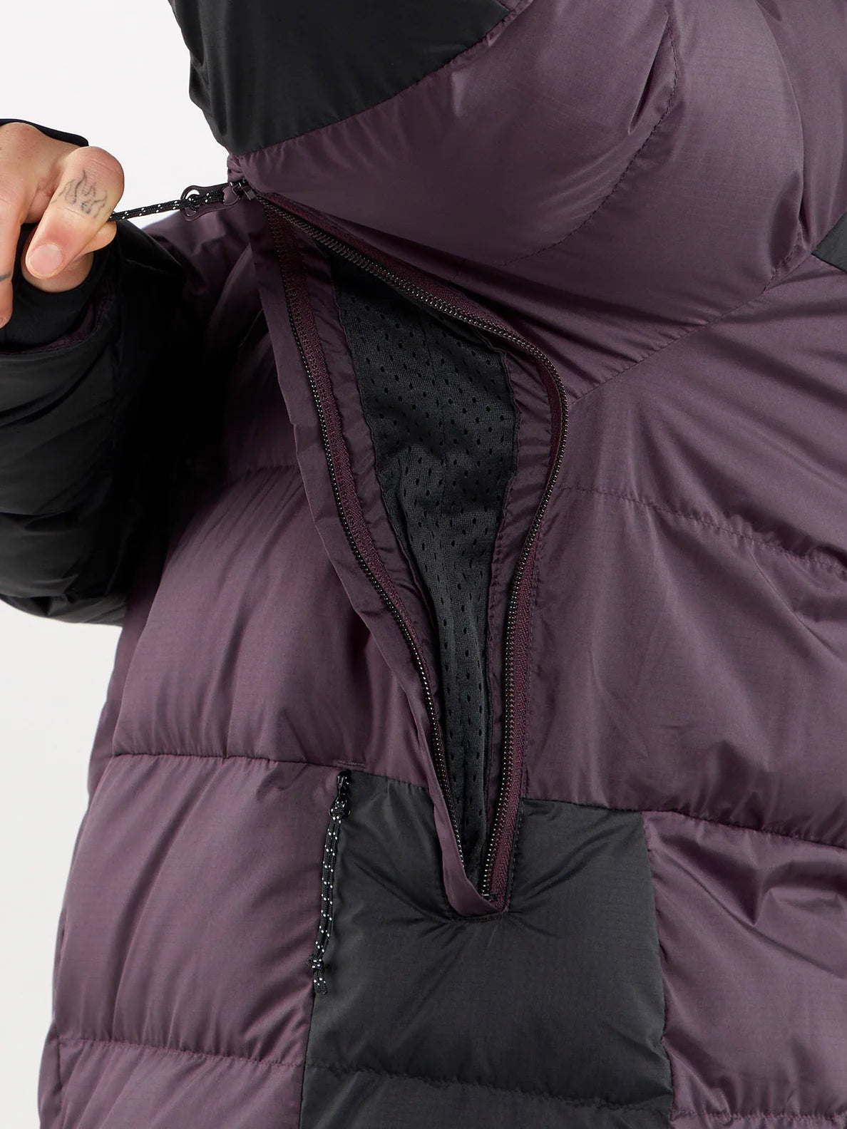 Veste de snowboard pour femmes Volcom Puffleup - Blackberry