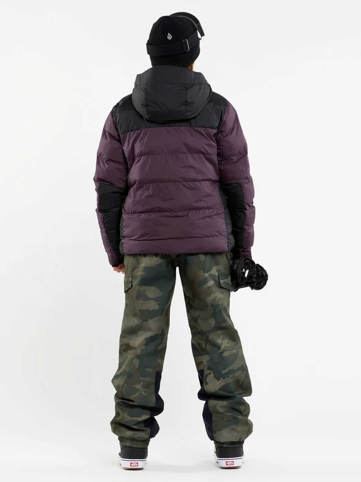 Jaqueta de snowboard feminina Volcom Puffleup - Blackberry