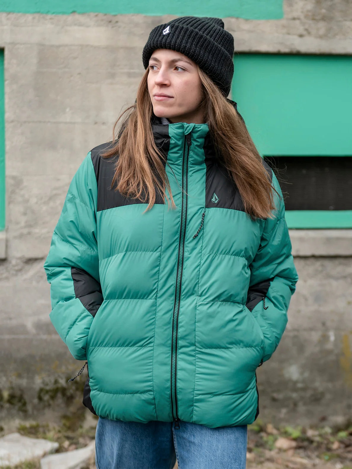 Volcom Puffleup Snowboardjacke – Leuchtendes Grün