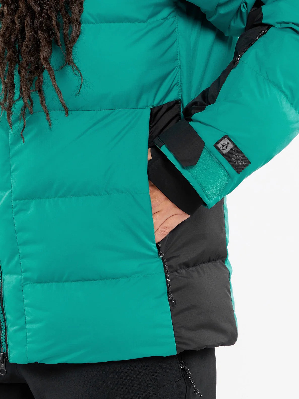 Giacca da snowboard Volcom Puffleup - Verde vibrante