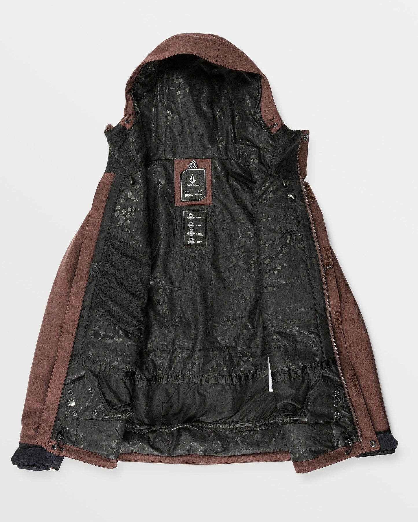 Jaqueta de snowboard feminina Volcom Stoney Shadow Insulated - Mogno