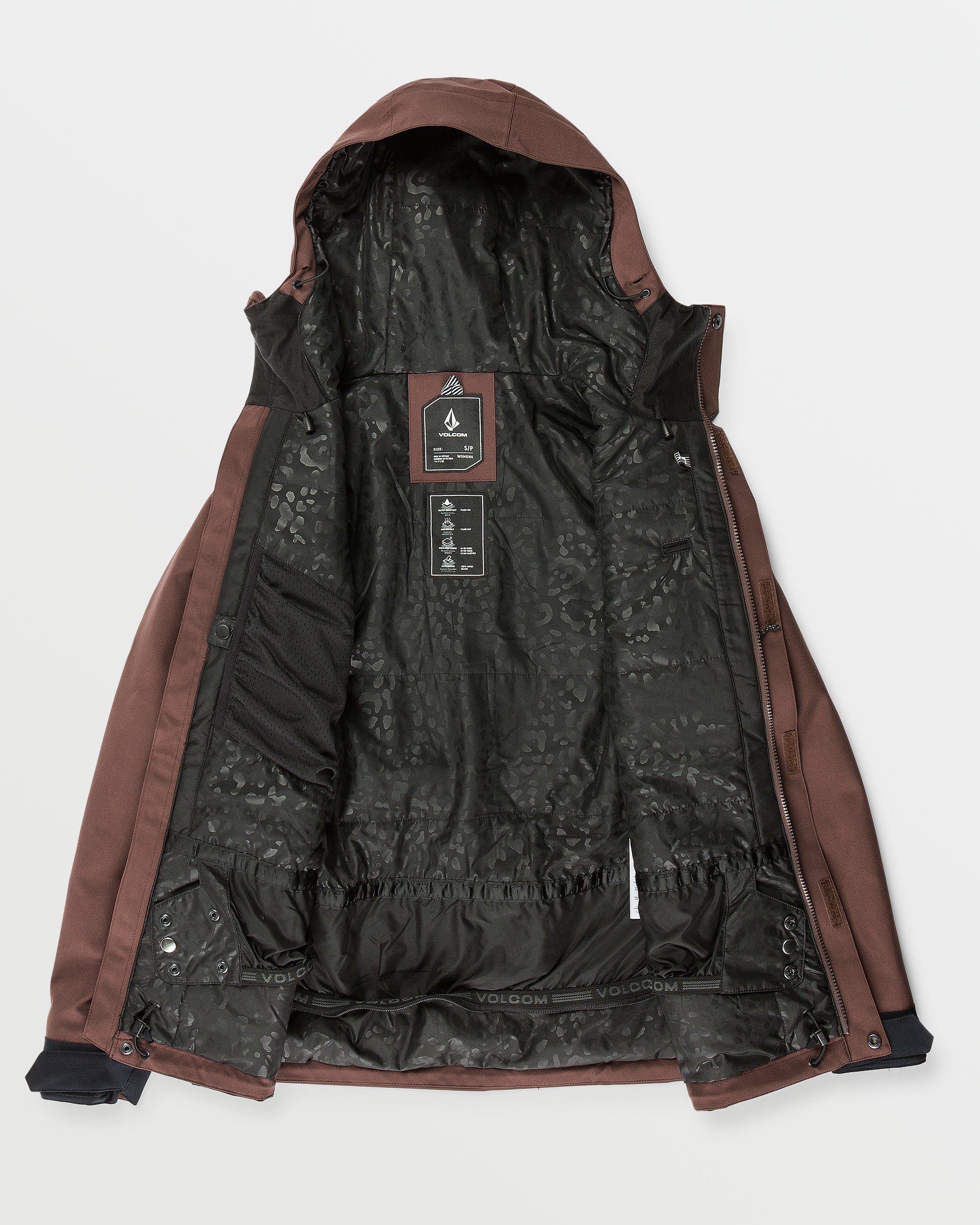 Veste de snowboard isolée pour femmes Volcom Stoney Shadow - Mahogany