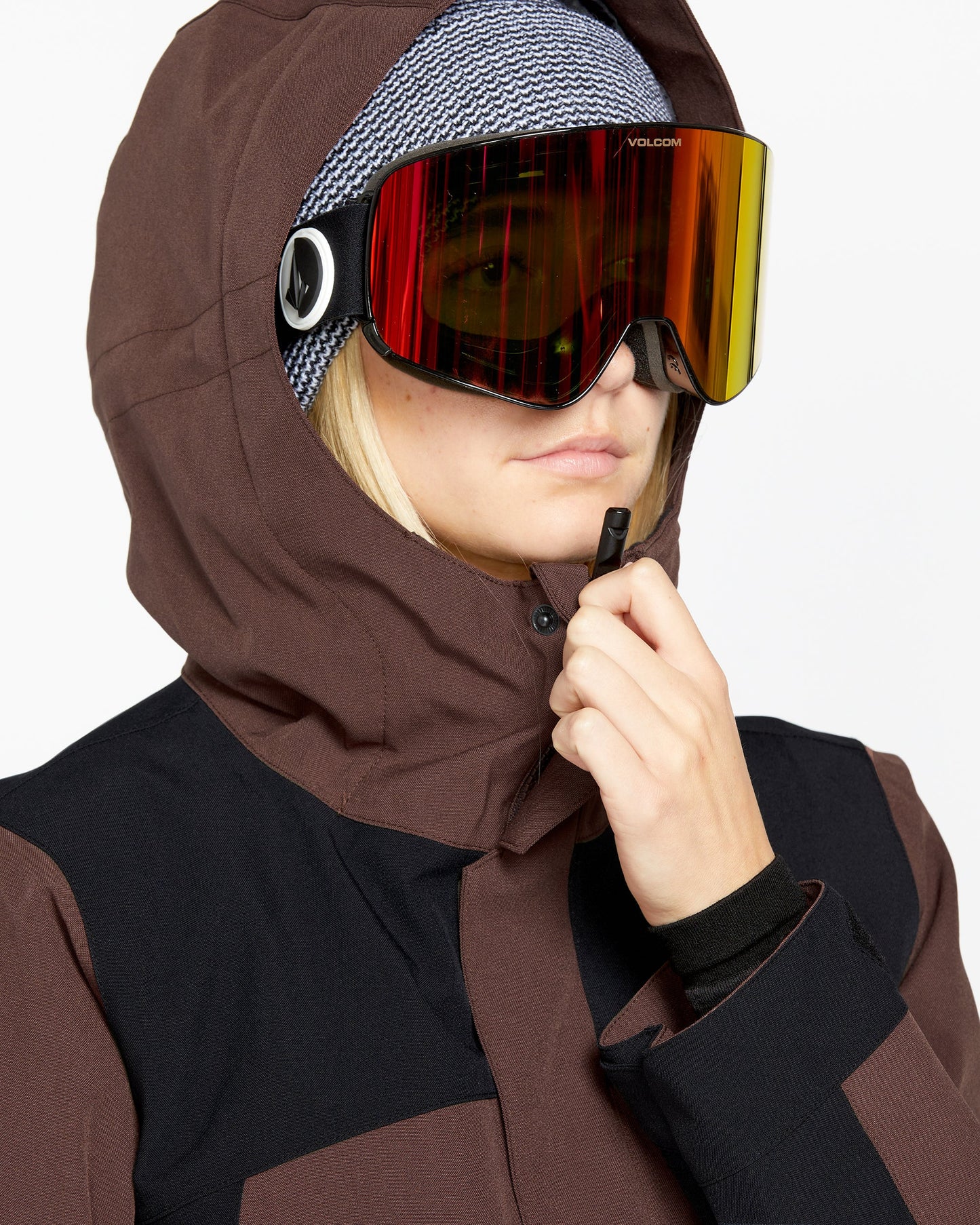 Jaqueta de snowboard feminina Volcom Stoney Shadow Insulated - Mogno