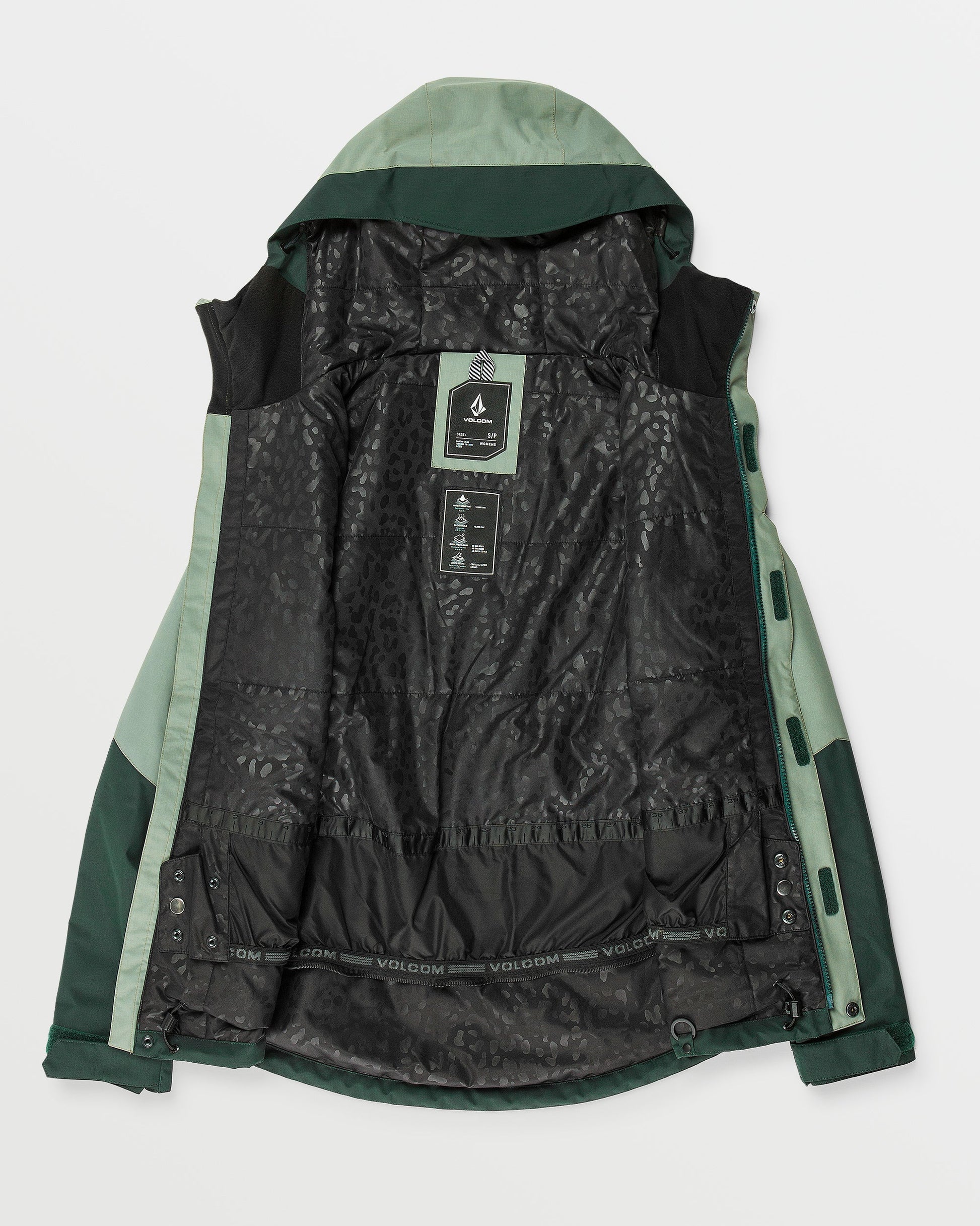 Veste de snowboard pour femmes Volcom Bolt Insulated - Scarab | Nouveaux produits | Produits les plus récents | produits les plus vendus | Produits les plus vendus | surfdevils.com