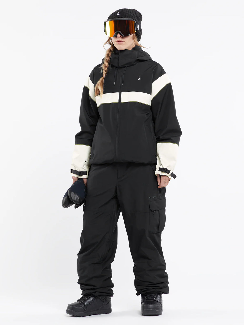 Jaqueta de snowboard feminina Volcom Melancon Gore-Tex - Preto