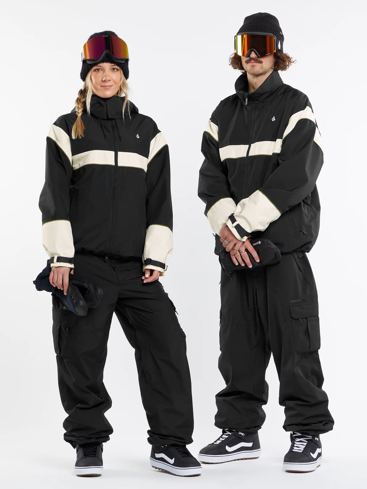 Jaqueta de snowboard feminina Volcom Melancon Gore-Tex - Preto