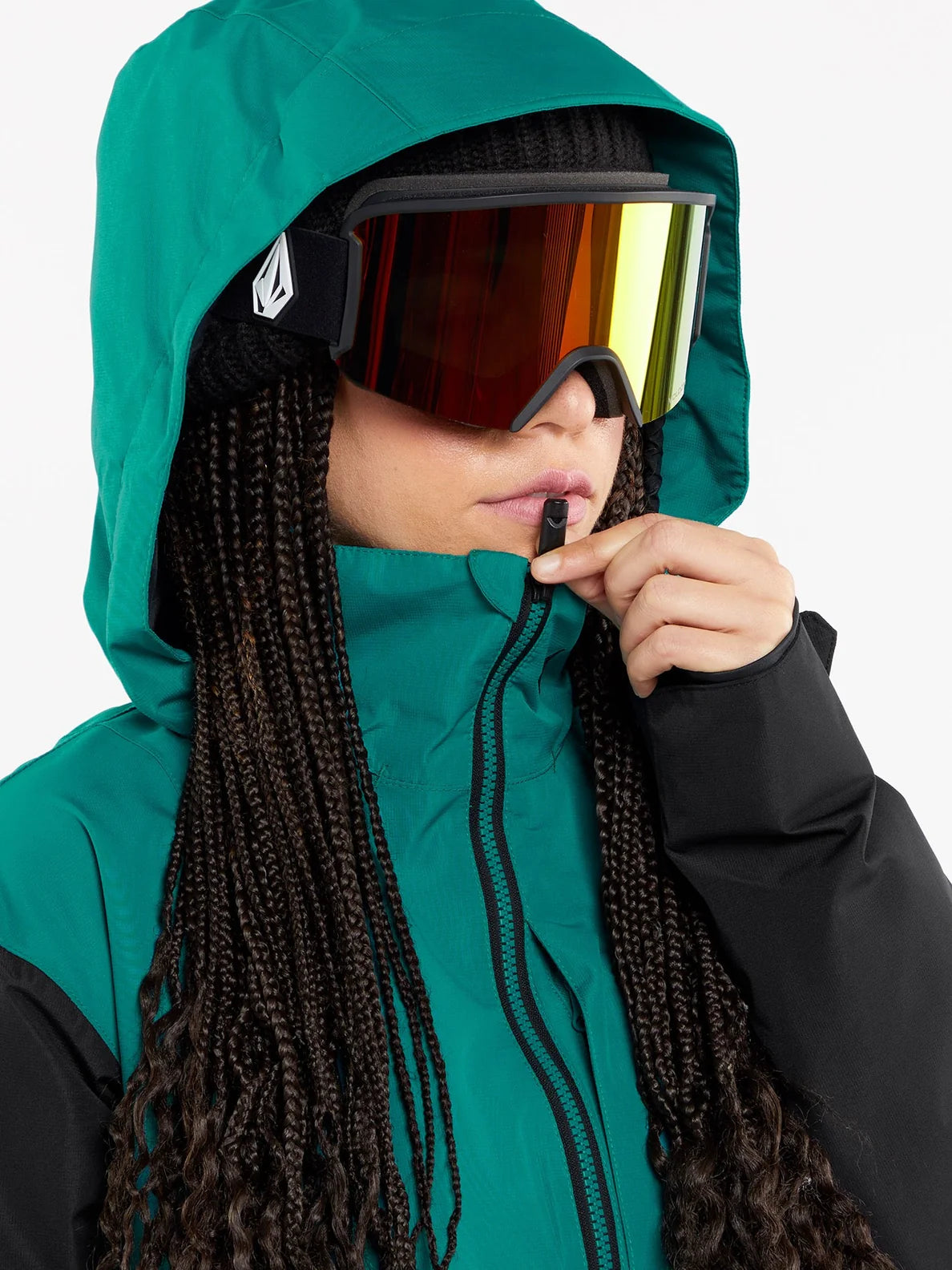 Jaqueta de snowboard feminina Volcom Kimball - Verde Vibrante