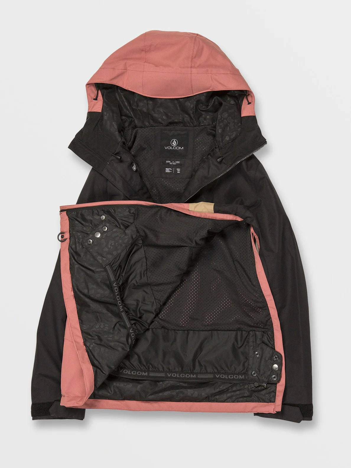 Jaqueta de snowboard feminina Volcom Ashfield Pullover - Earth Pink