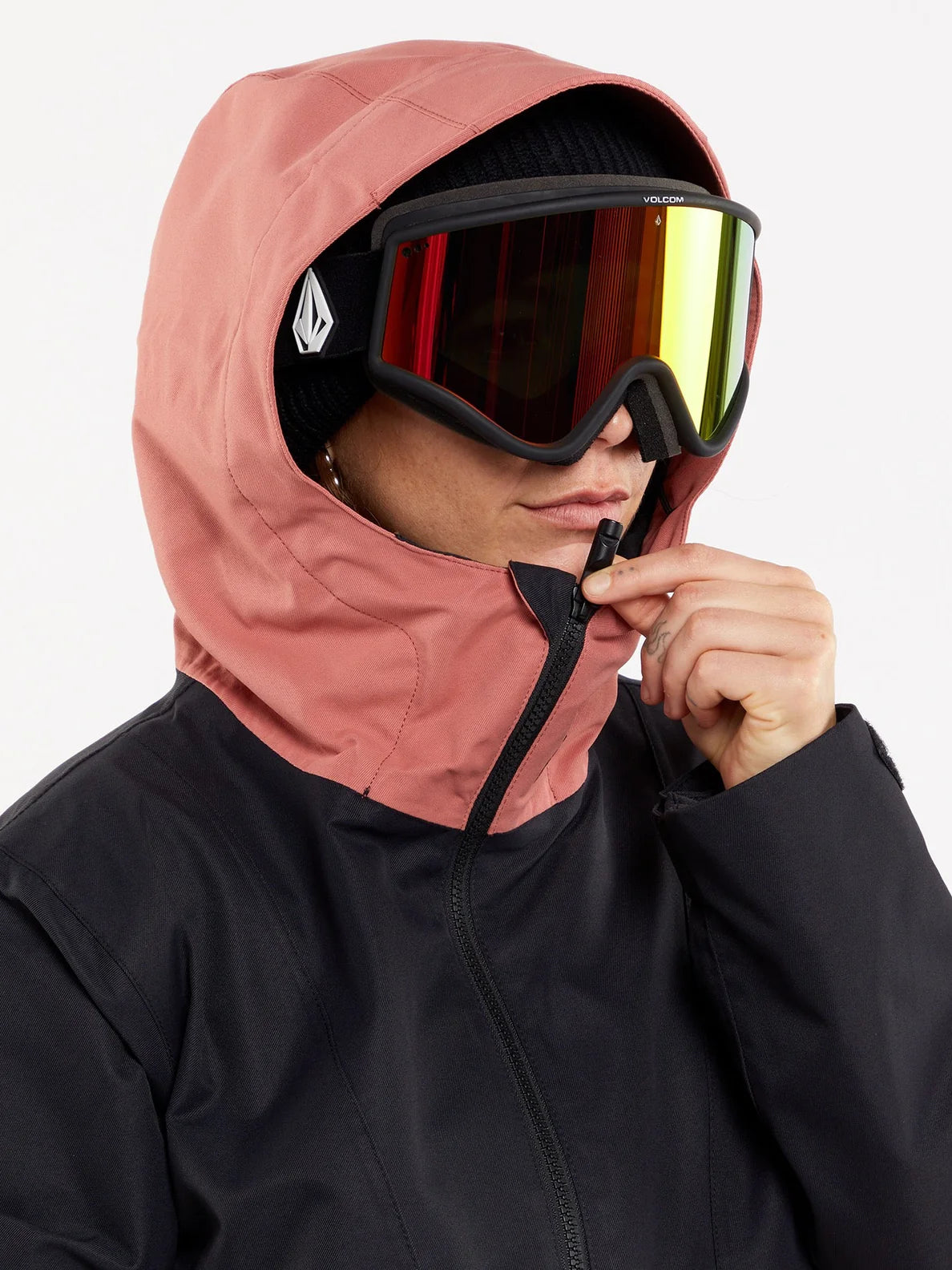 Chaqueta de snowboard Mujer Volcom Ashfield Pullover - Earth Pink