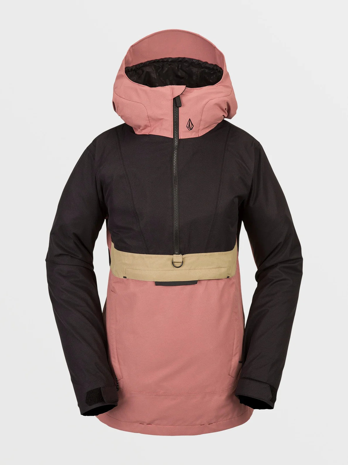 Jaqueta de snowboard feminina Volcom Ashfield Pullover - Earth Pink