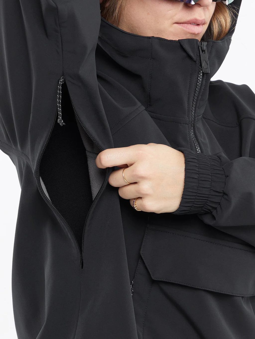 Volcom Sinter Bonded Stretch Damen-Snowboardjacke – Schwarz