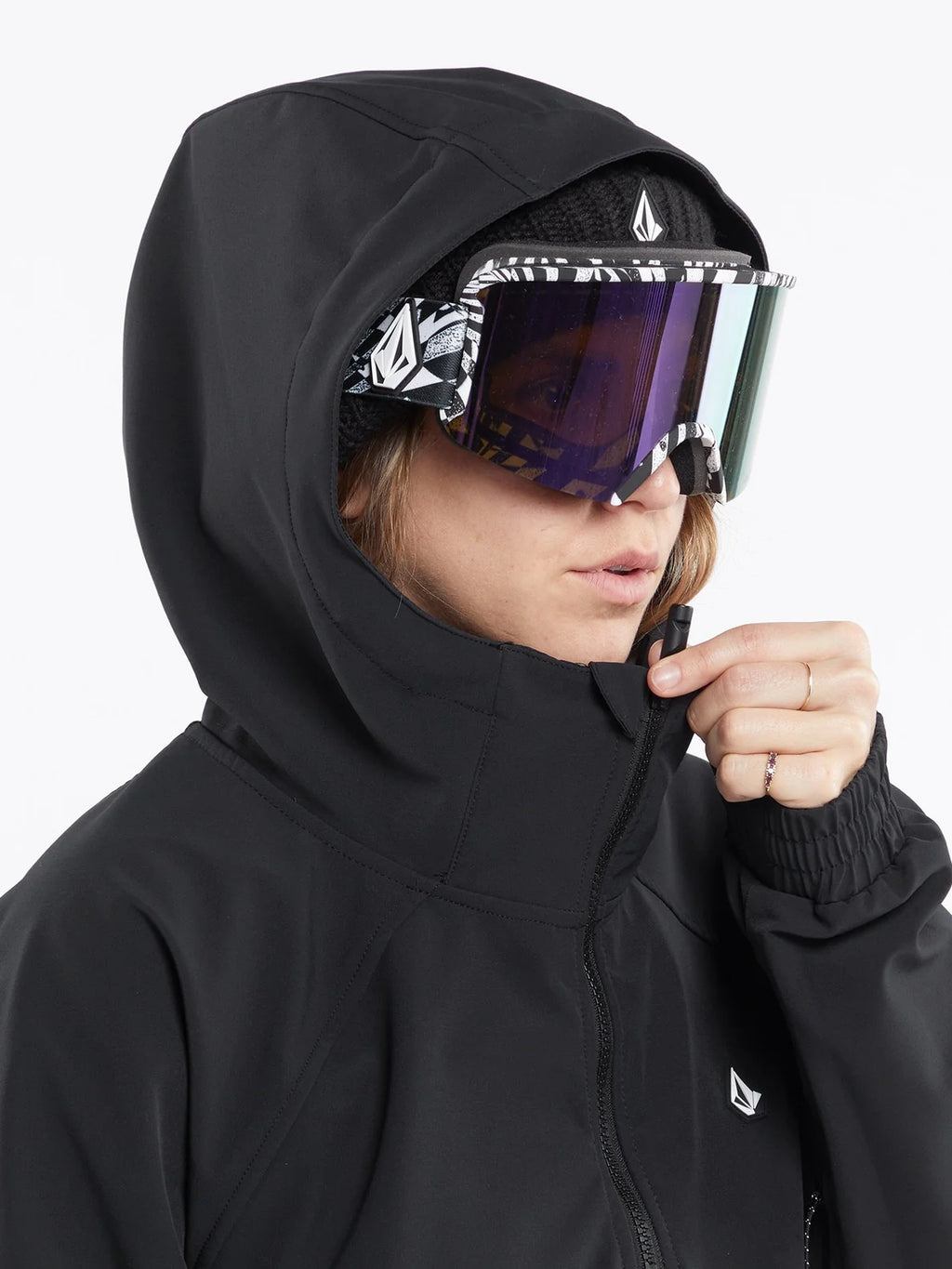 Volcom Sinter Bonded Stretch Damen-Snowboardjacke – Schwarz