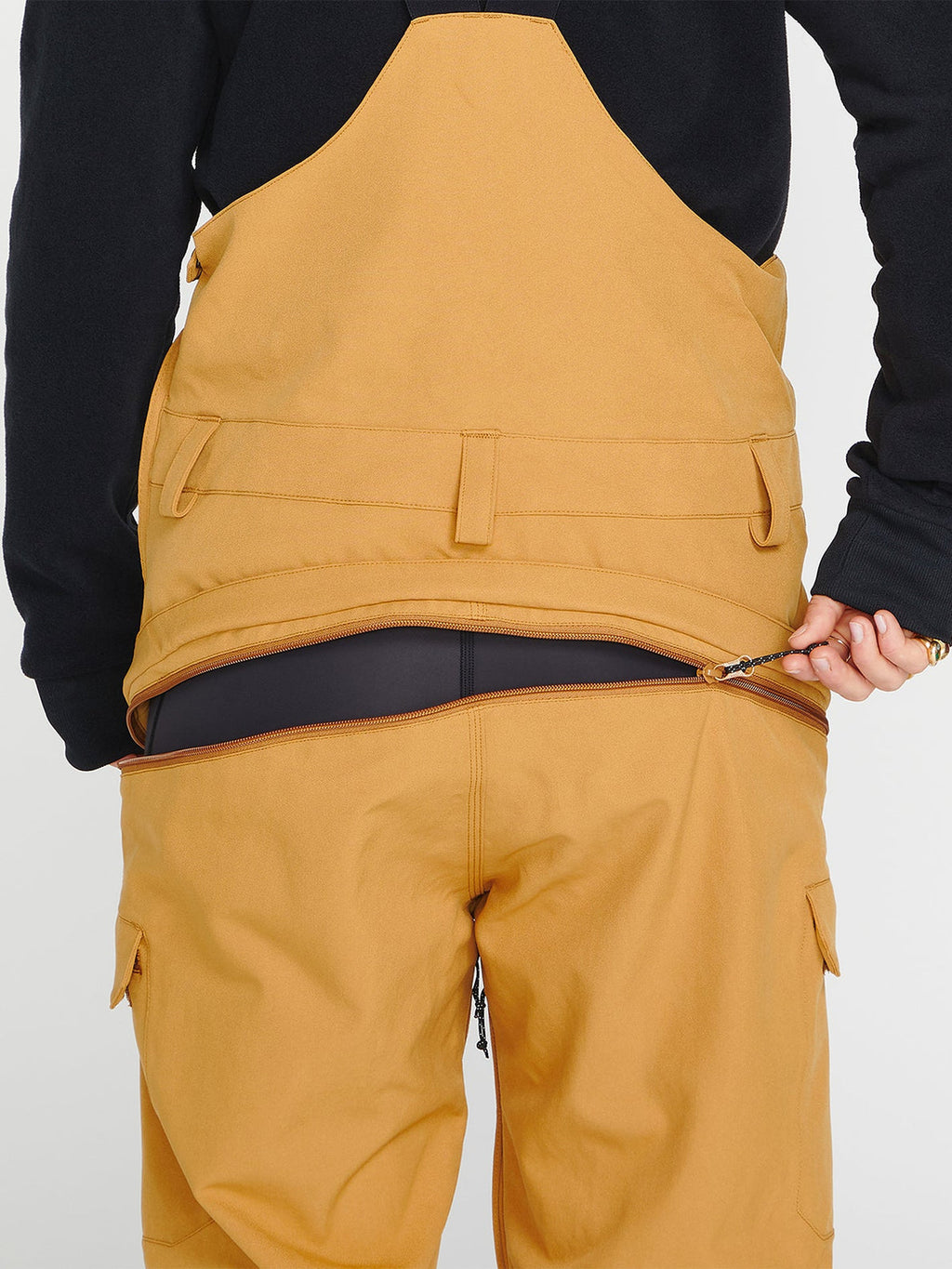 Volcom Creston 3D Stretch Bib Overall Damen Snowboardhose – Karamell
