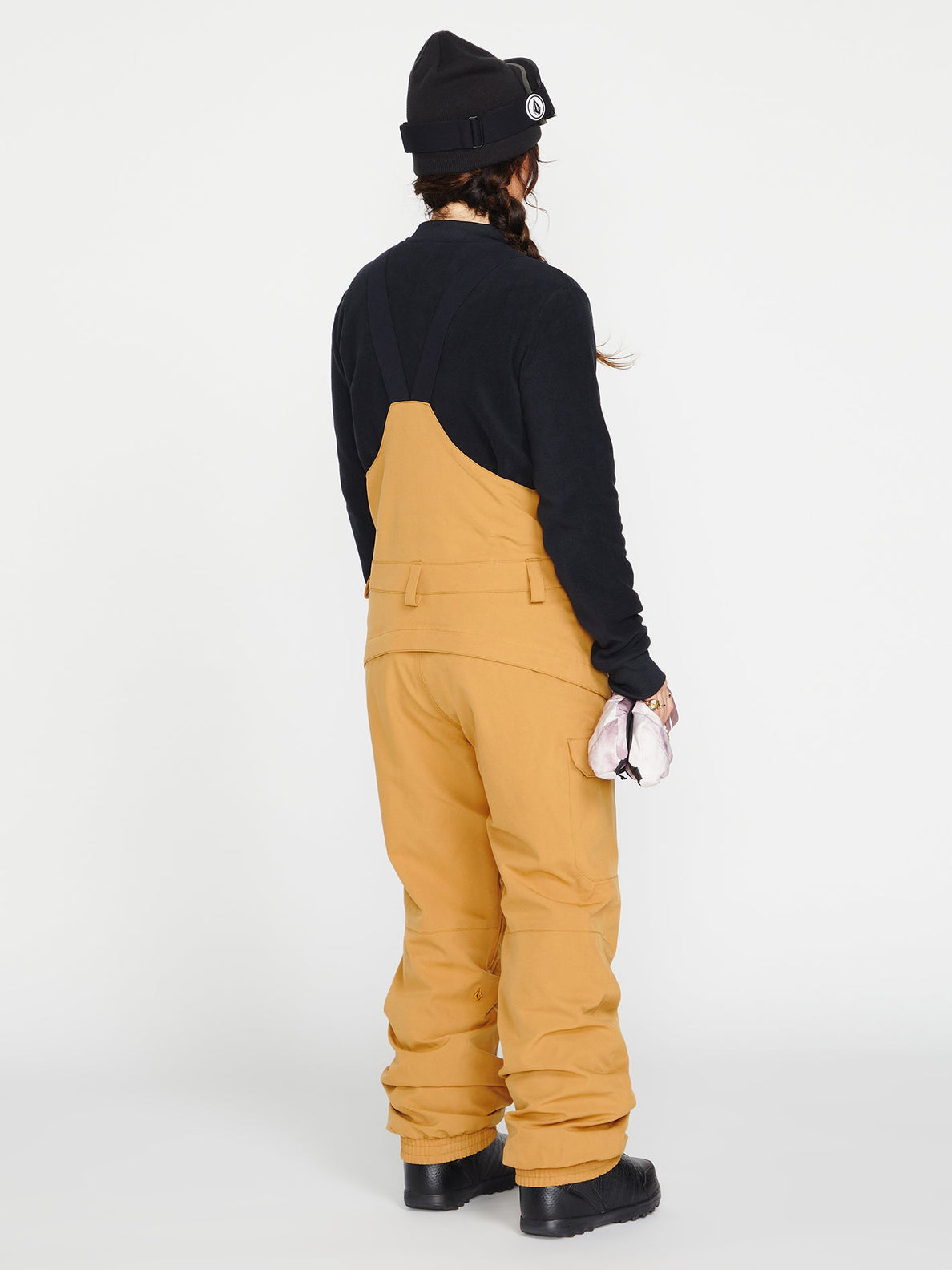 Pantalón de snowboard Mujer Volcom Creston 3D Stretch Bib Overall - Caramel