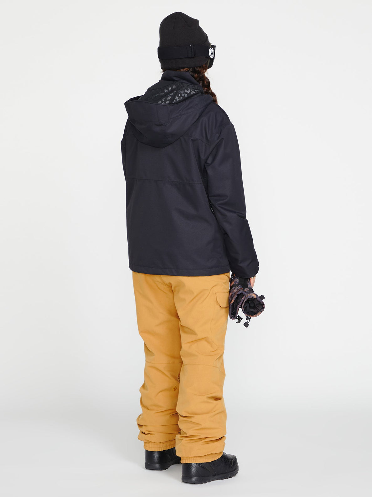 Pantalón de snowboard Mujer Volcom Creston 3D Stretch Bib Overall - Caramel | surfdevils.com