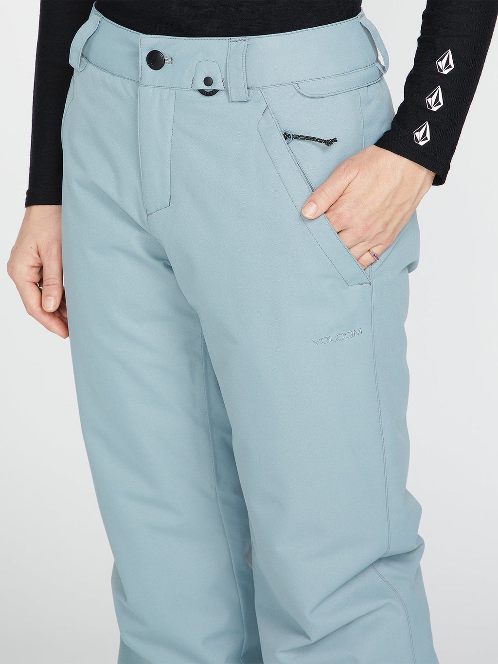 Pantalón de snowboard Mujer Volcom Frochickie Insulated Pant - Green Ash