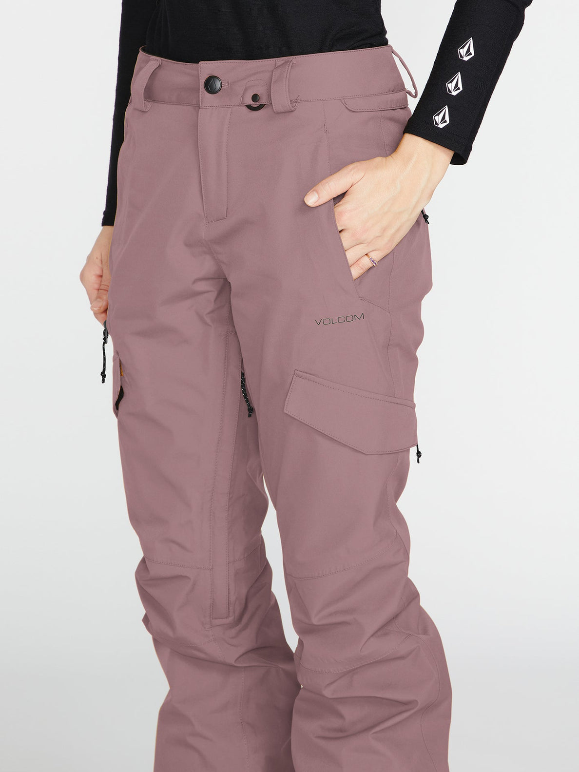 Volcom Aston Gore-Tex Pant Women's Snowboard Pants - Rosewood | Koongo | Novos produtos | Não Koongo | Produtos mais recentes | Produtos mais vendidos | Produtos mais vendidos | Snowboard Gore-Tex | surfdevils.com