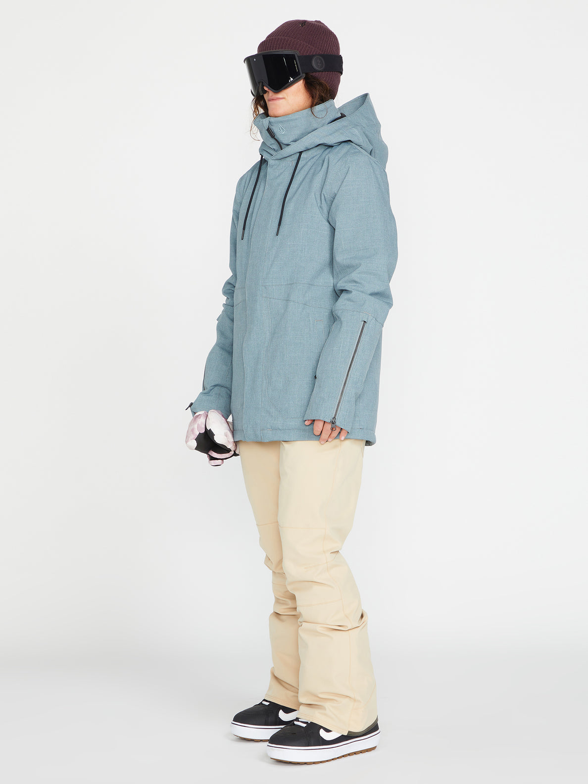 Pantalón de snowboard Mujer Volcom Swift Bib Overall - Sand