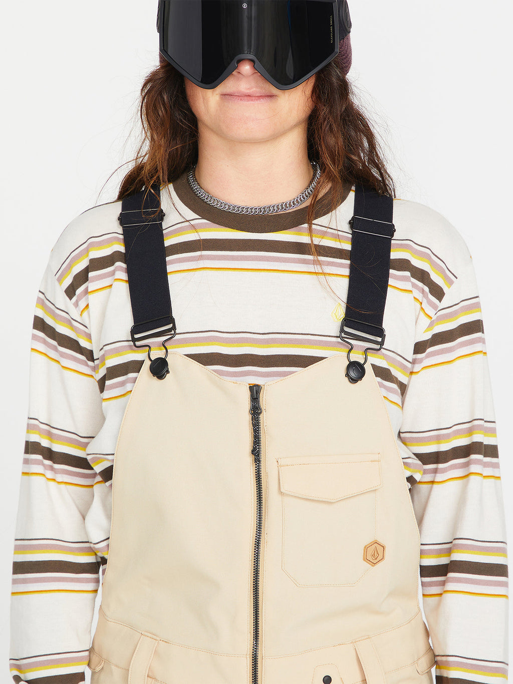 Volcom Swift Bib Overall Damen Snowboardhose - Sand