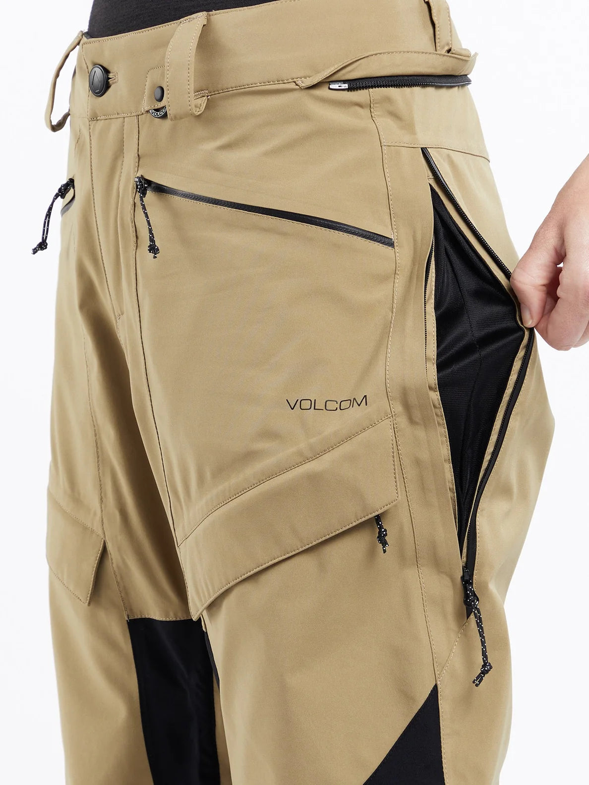 Pantalón de snowboard Mujer Volcom V.Co AT Stretch GoreTex - Dark Khaki