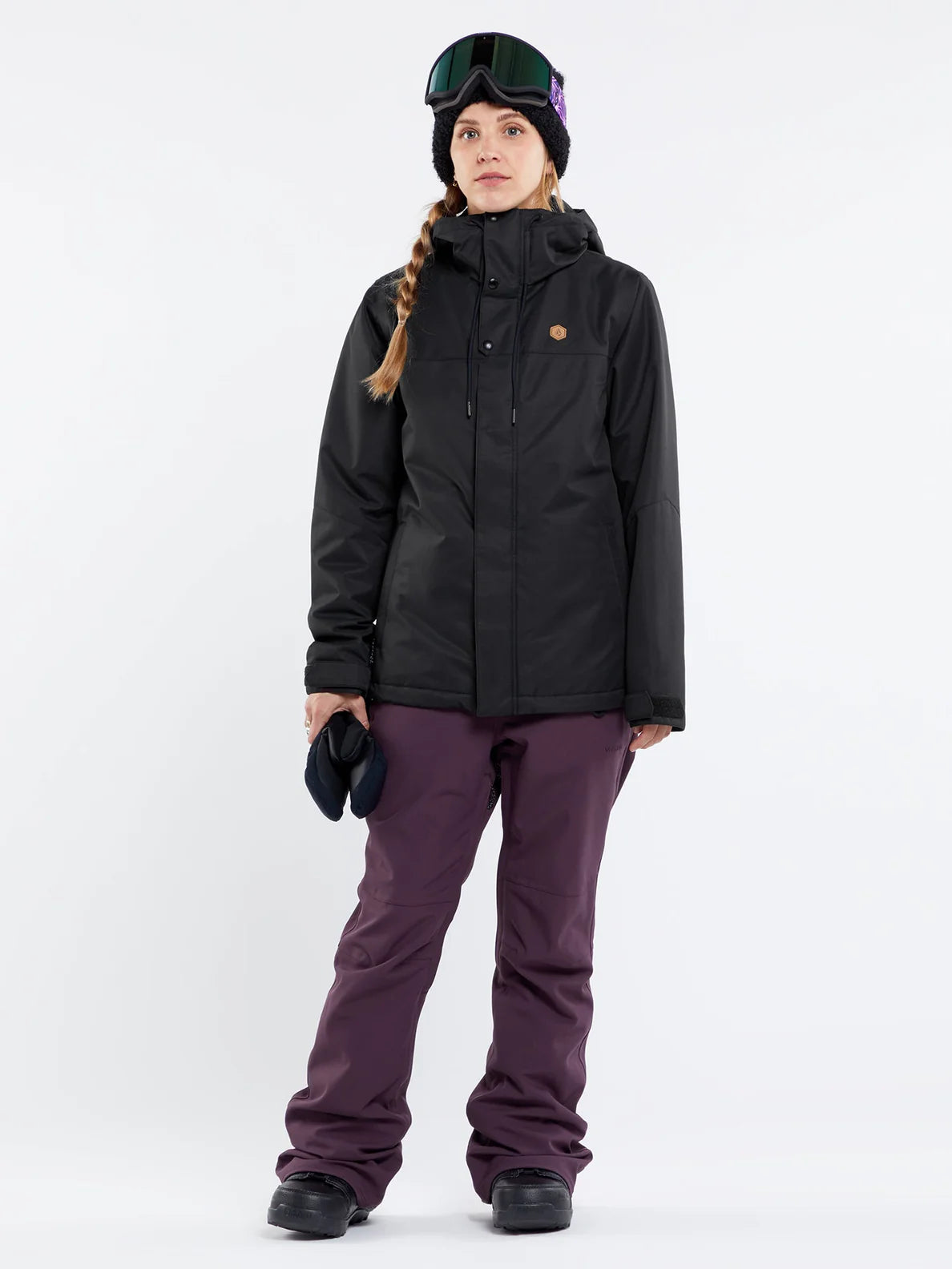 Babador de snowboard feminino Volcom Swift Bib - Blackberry