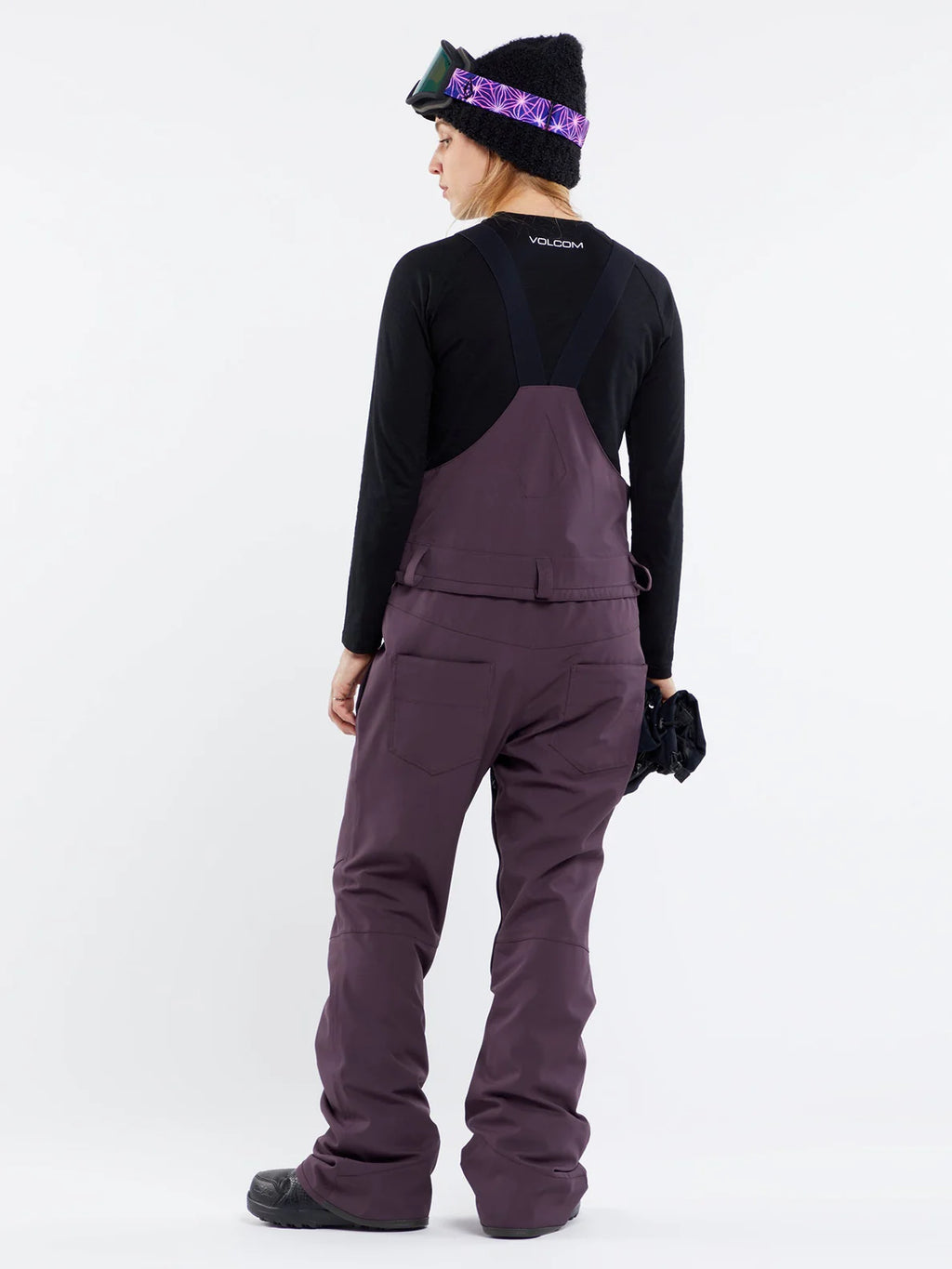 Bavaglino da snowboard da donna Volcom Swift Bib - Nero