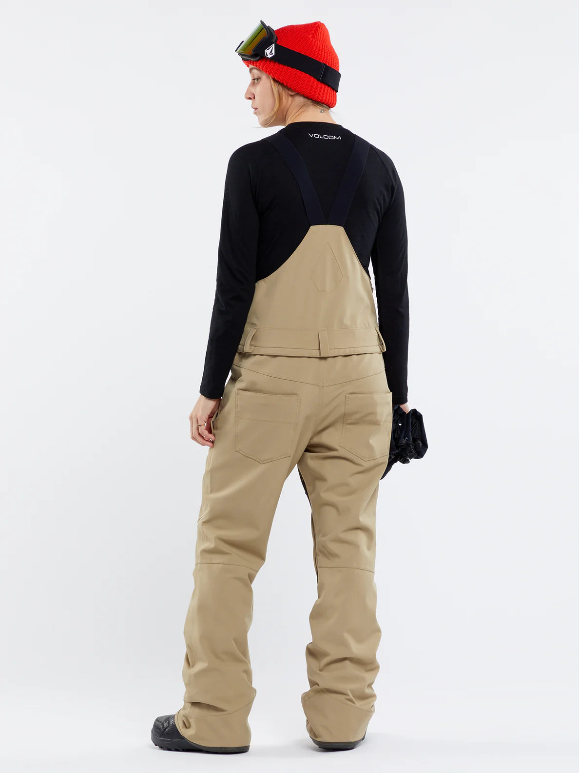 Volcom Swift Bib Overall Women's Snowboard Bib - Dark Khaki | Collection_Zalando | Snowboard Shop | Volcom Shop | Women's snowboard pants | surfdevils.com