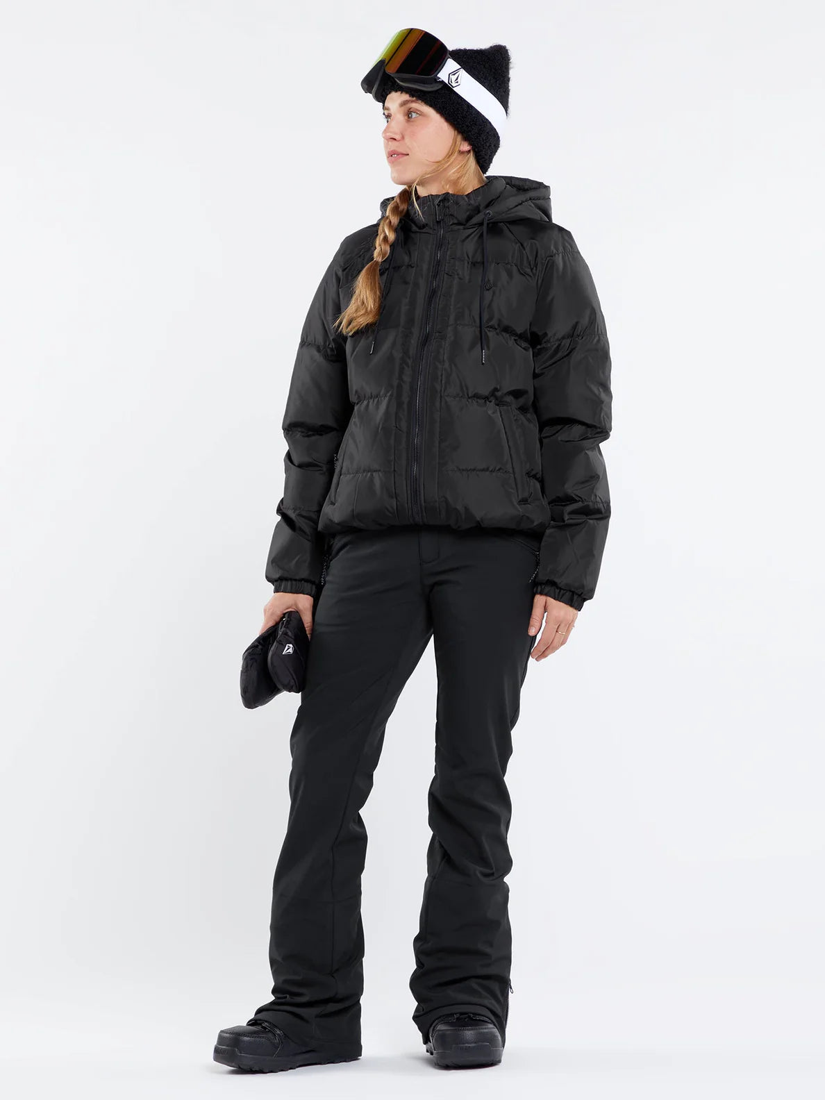 Calças de snowboard femininas Volcom Battle Stretch HR - Preto