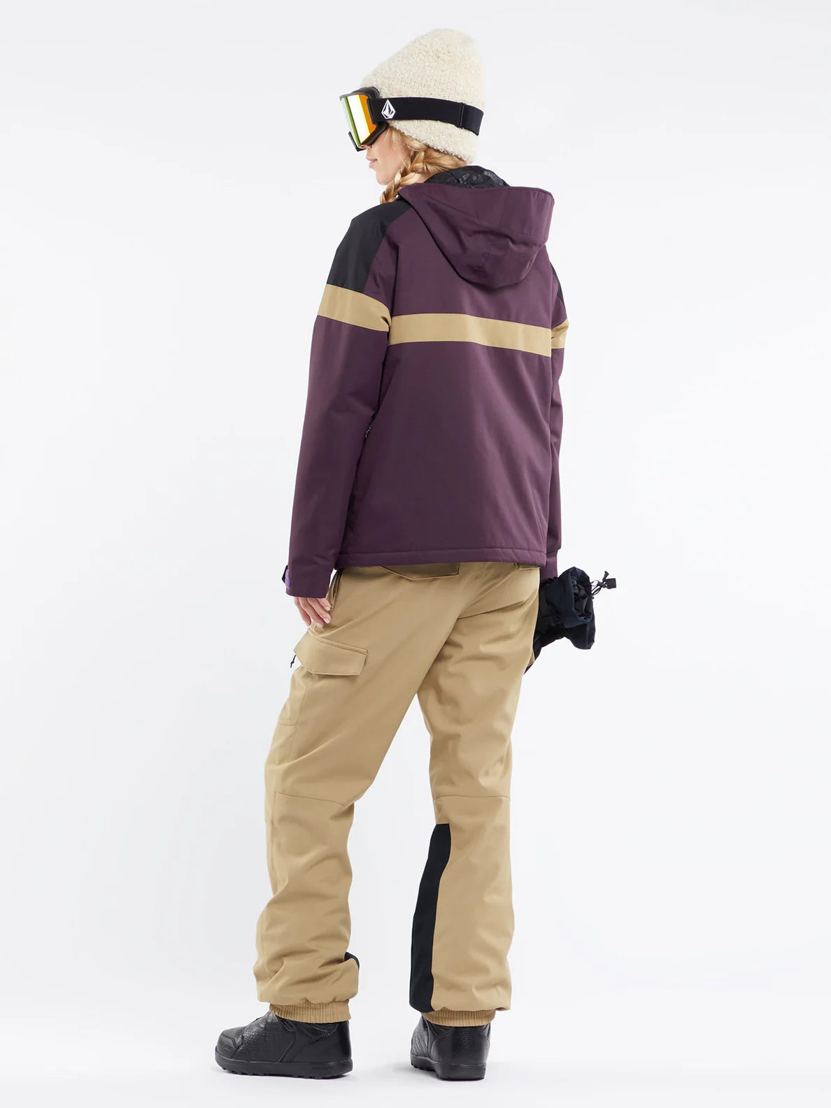 Calças de snowboard femininas Volcom Wildling - Dark Khaki | Collection_Zalando | Snowboard Shop | Volcom Shop | Women's snowboard pants | surfdevils.com