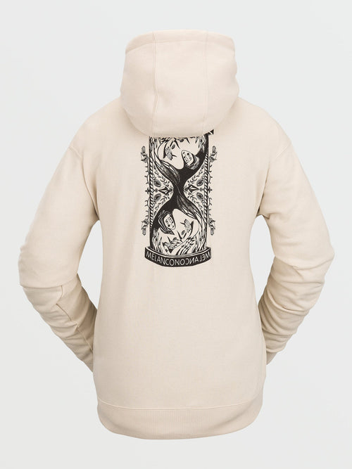 Sudadera nieve Mujer Volcom Melancon Hoodie - Off White