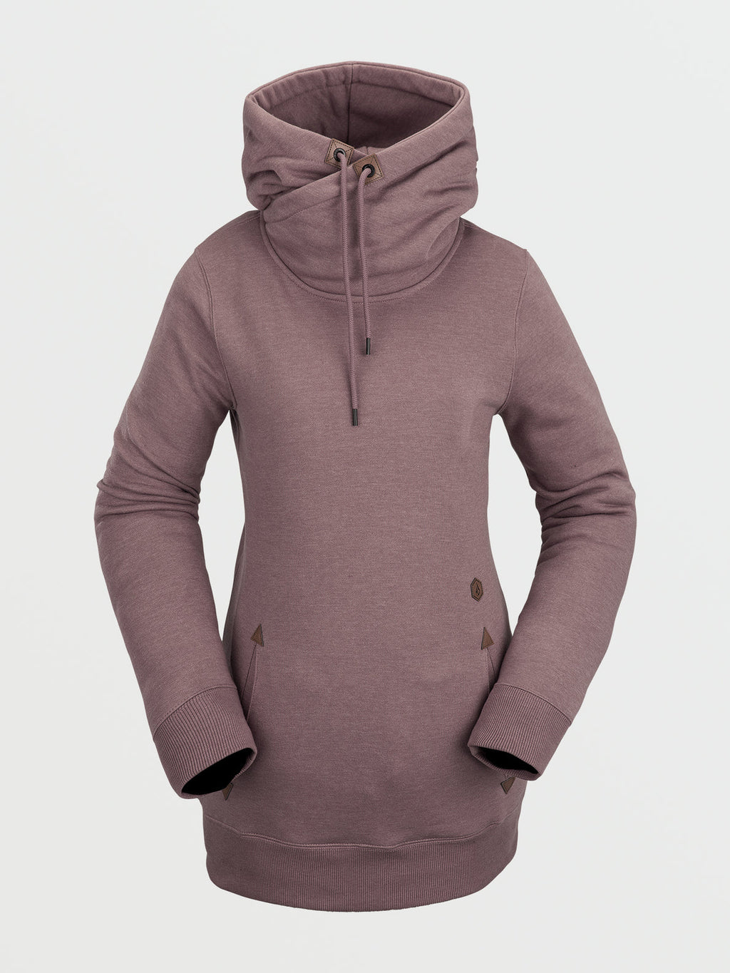 Volcom Tower Fleece Hoodie Women's Snow Sweatshirt - Rosewood