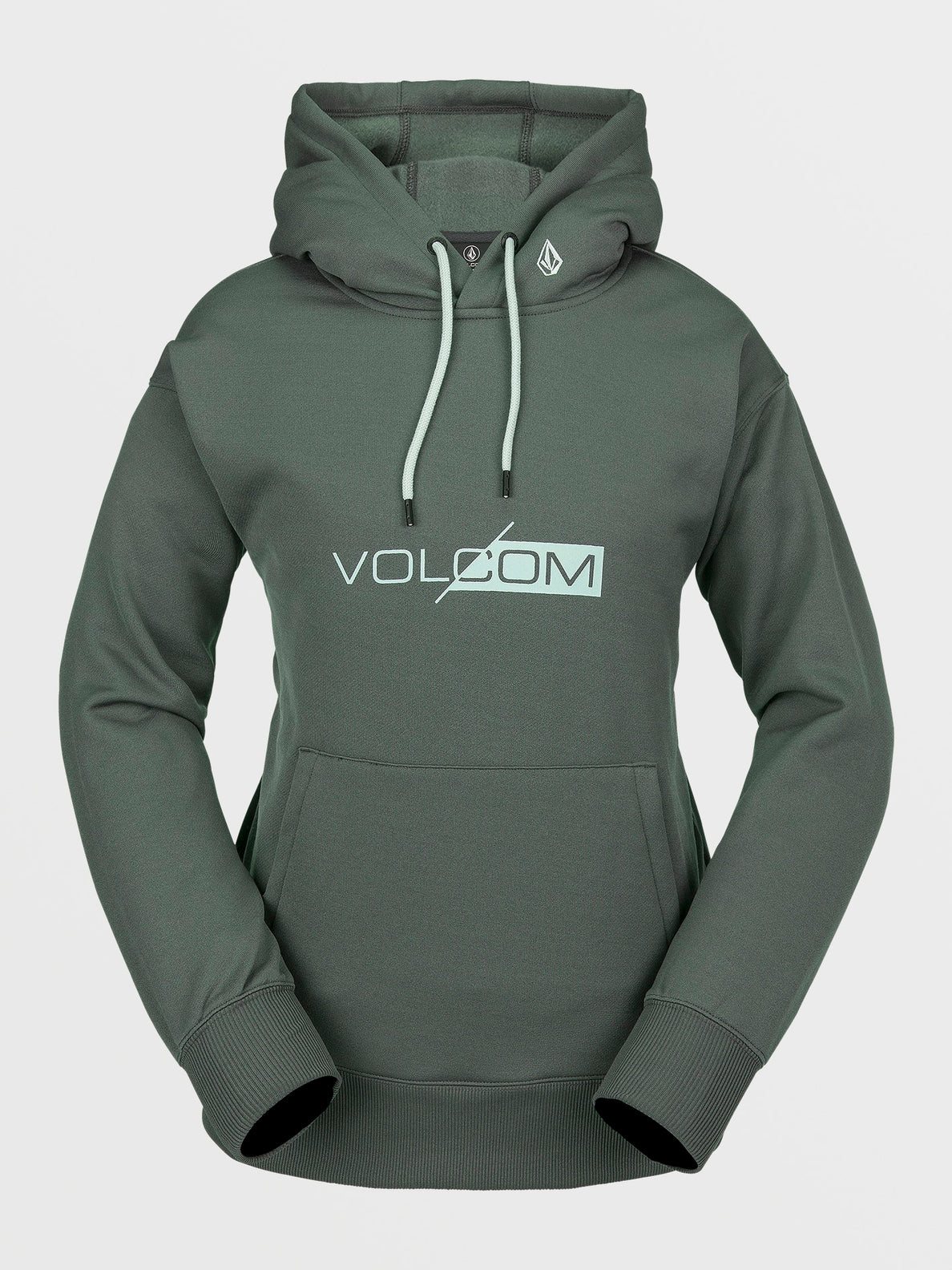 Volcom Core Hydro Hoodie Technisches Sweatshirt für Mädchen | Eukalyptus
