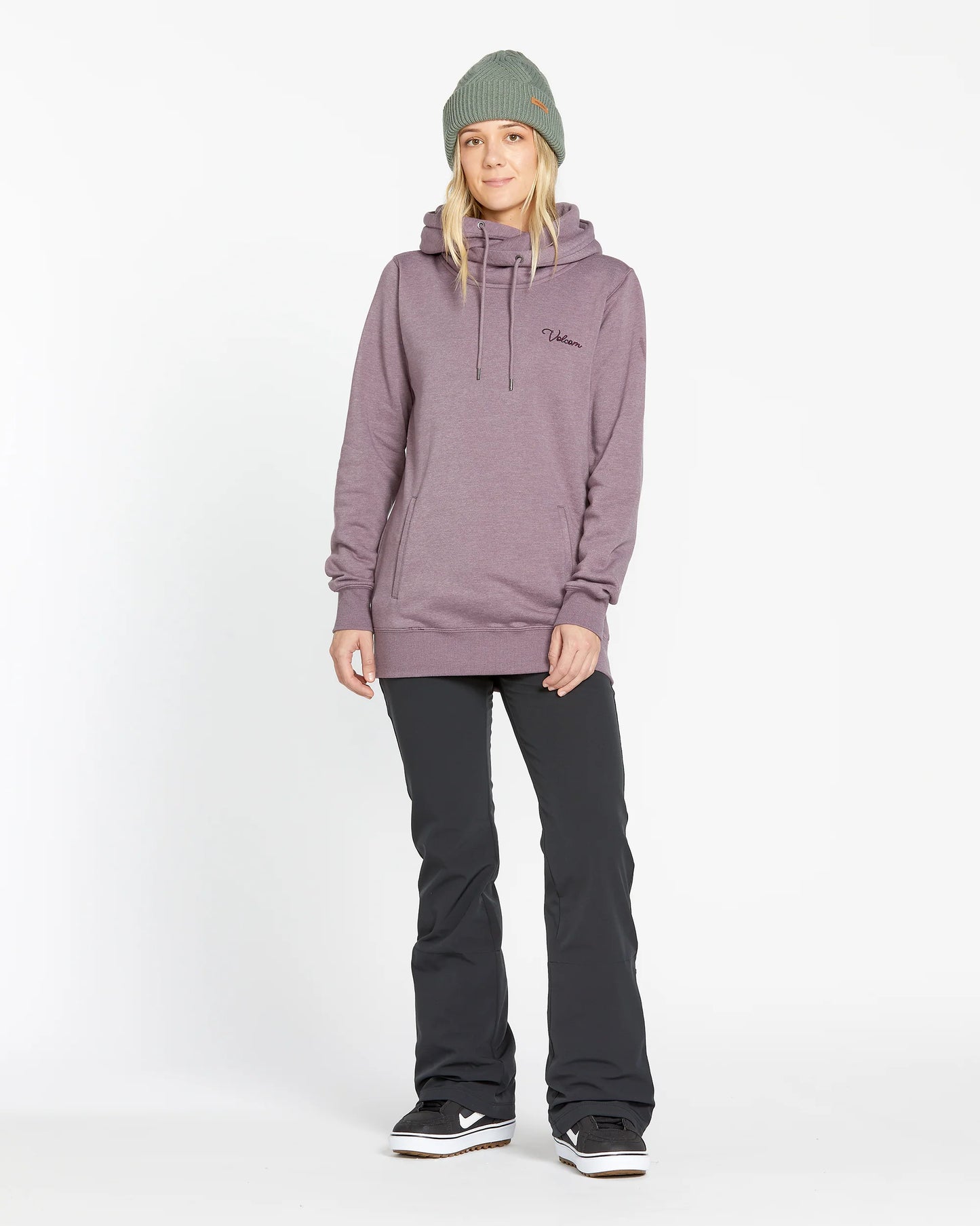 Volcom Tower Damen Kapuzenpullover – Dusty Lavender