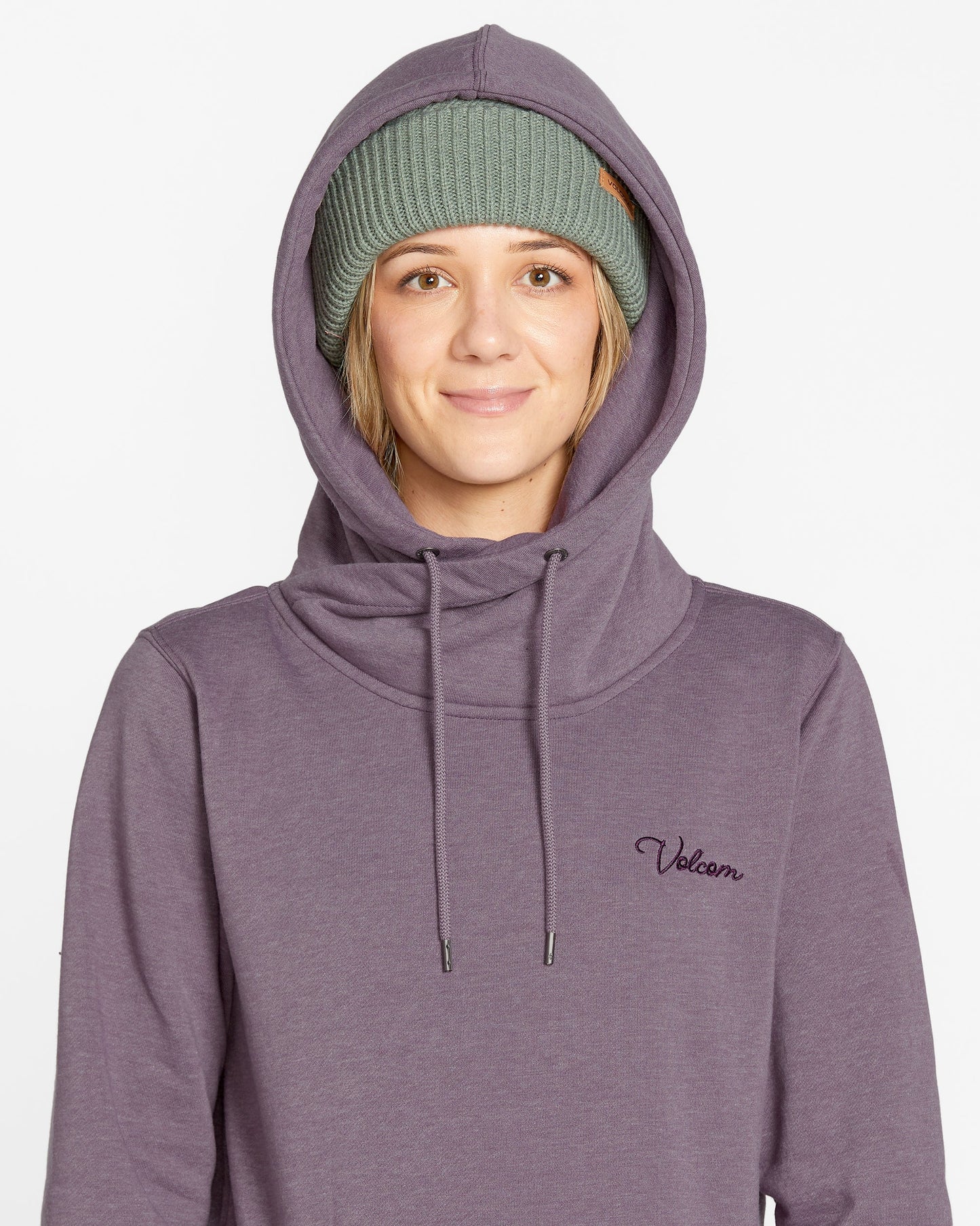 Volcom Tower Damen Kapuzenpullover – Dusty Lavender