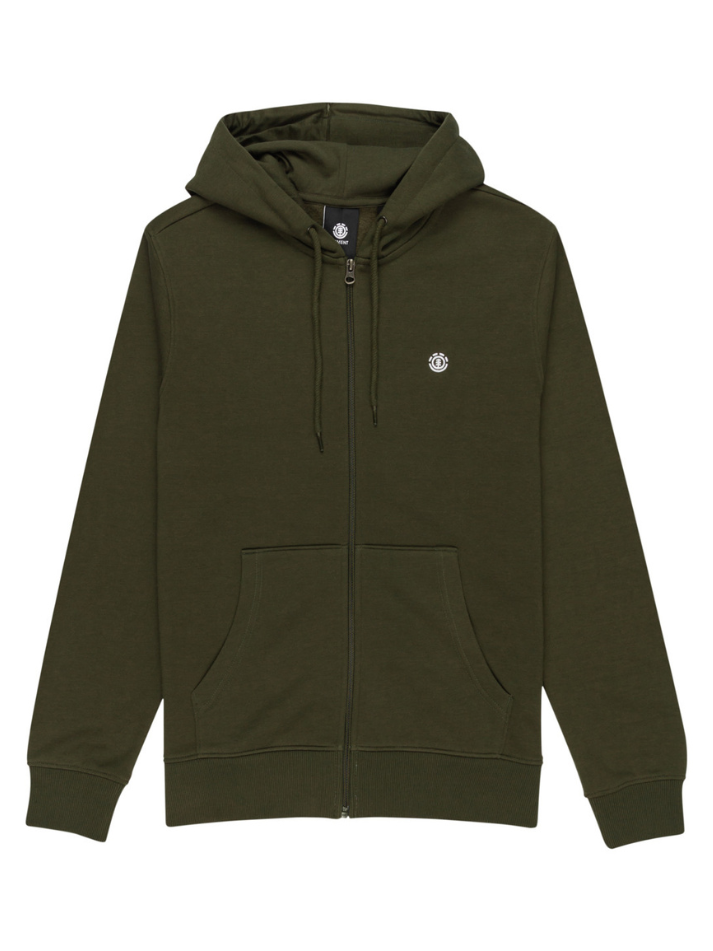 Element Cornell Classic Zip Hooded Forest Night Sweatshirt