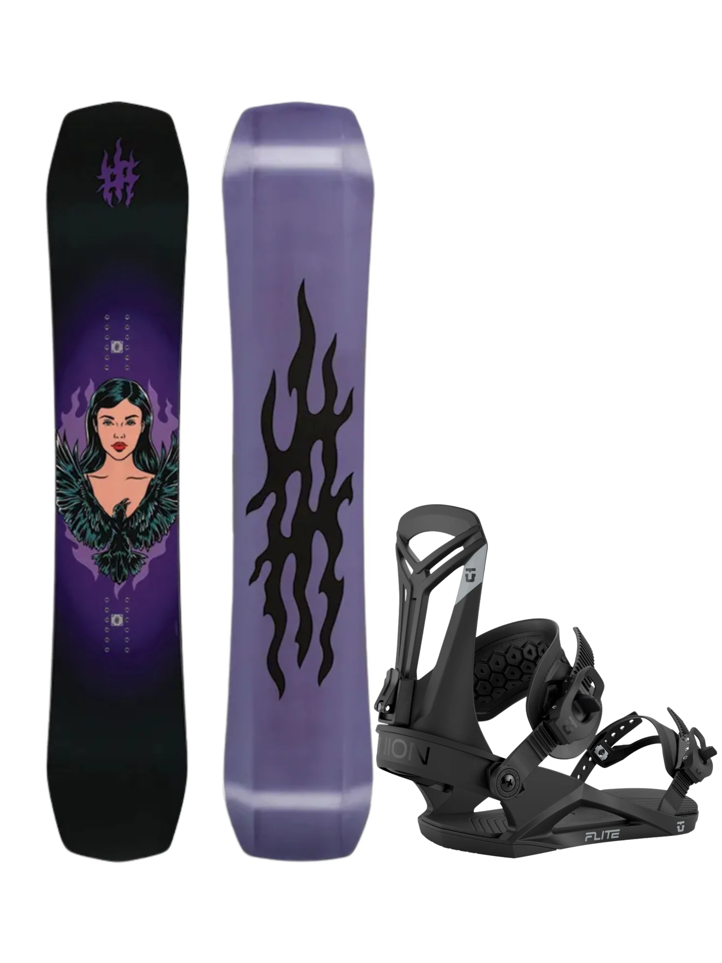 Pack Snowboard Yes Eiki Pro + Union Flite M(41 -43)