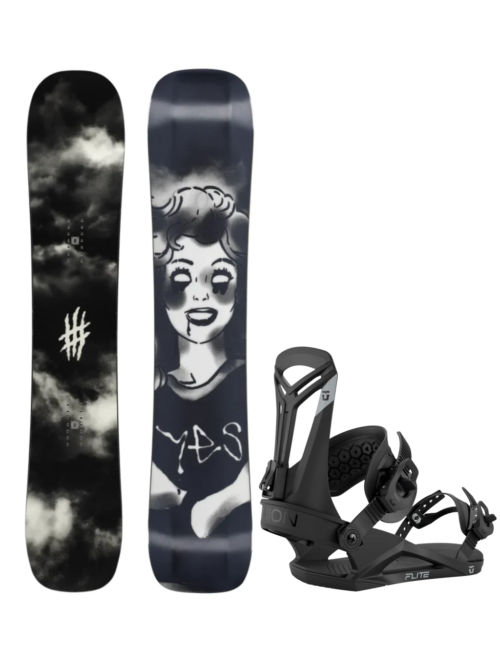 Pack snowboard Yes Shifter + Union Flite M (41-43)