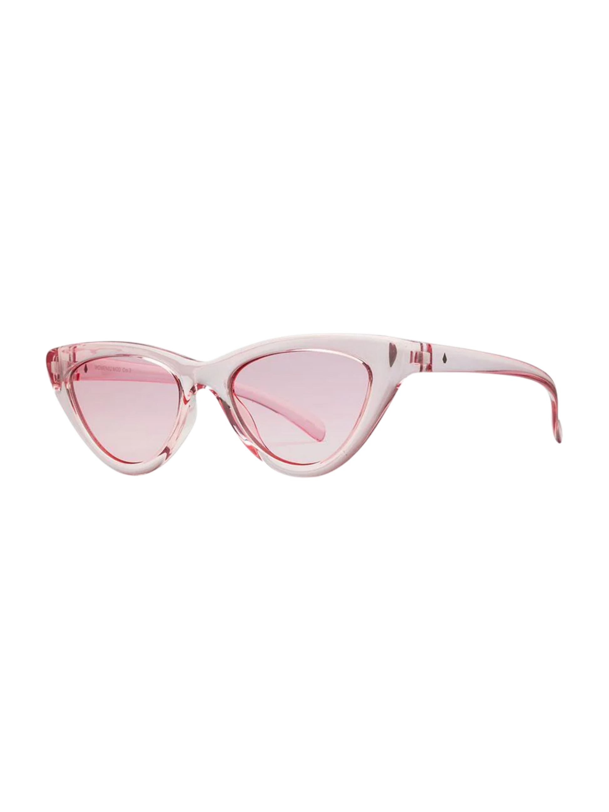 Volcom Knife Sunglasses - Crystal Light Pink/Pink