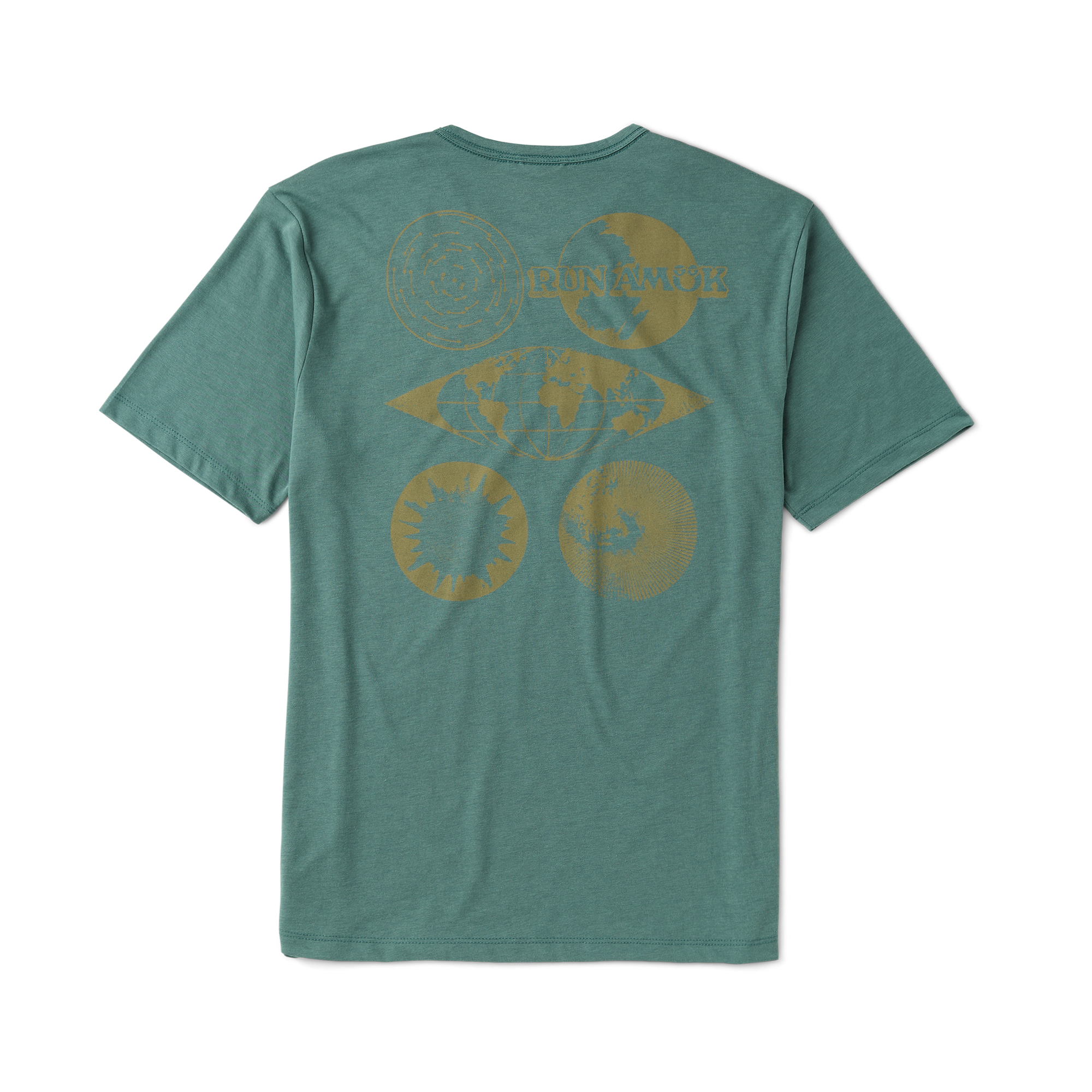 Roark Mathis Active Short Sleeve Tee short sleeve tees hombre detail 1 | Slate Green