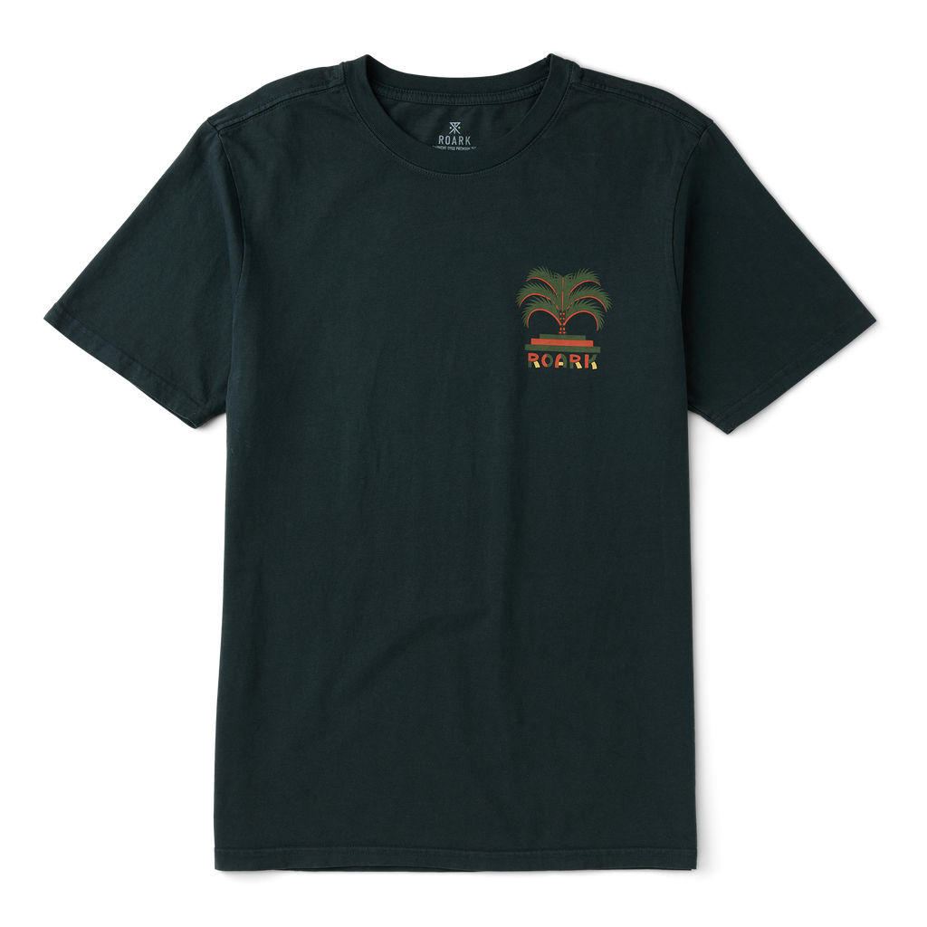 Roark Moto Palm Premium Tee short sleeve tees hombre detail 1 | Washed Black
