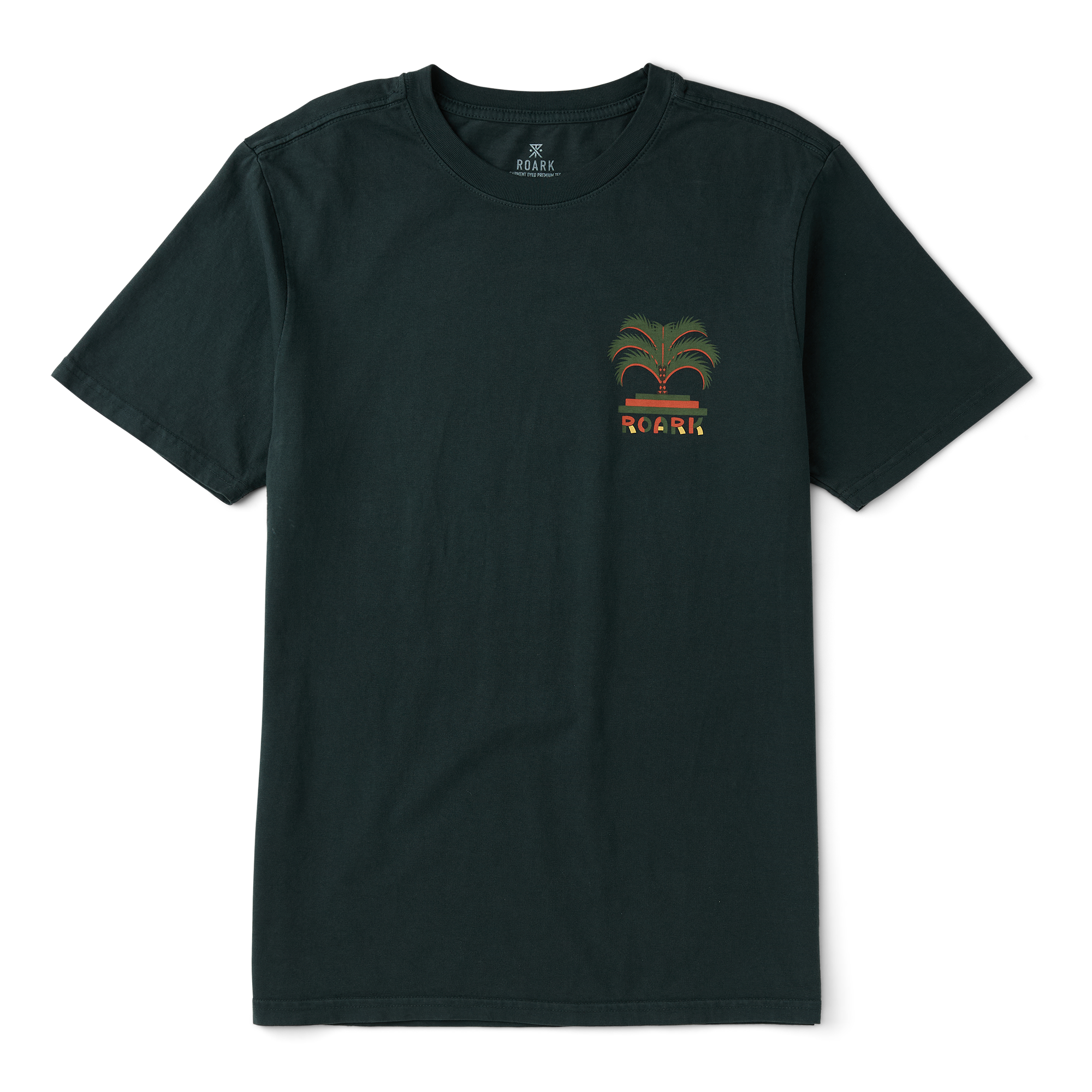 Roark Moto Palm Premium Tee short sleeve tees hombre detail 1 | Washed Black