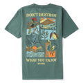 Roark Enjoy Premium Tee short sleeve tees hombre | Slate Green